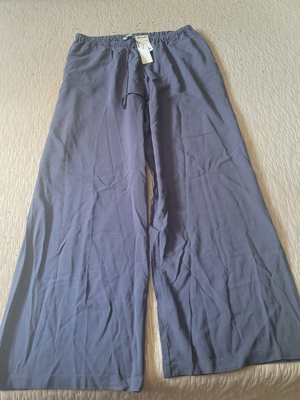 Wide Leg Pants - Navy Blue